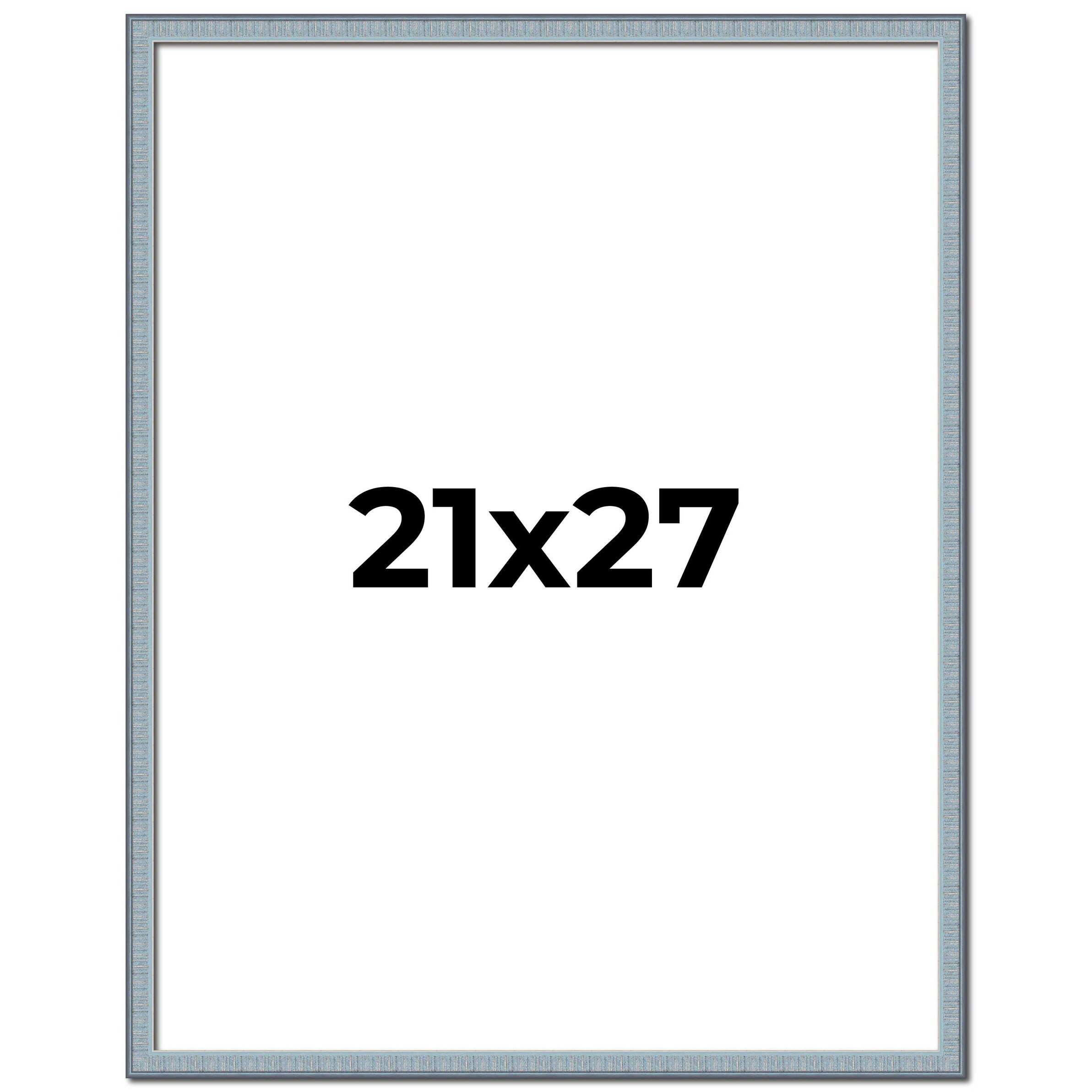 21x27 Frame Rustic Sky Blue Solid Wood Picture Frame | 0.75 Inch